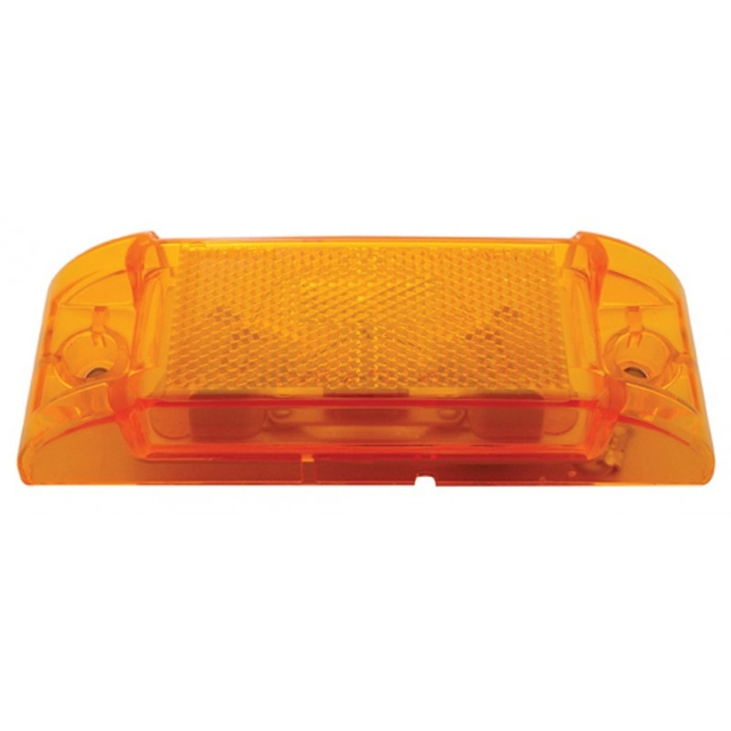 Rectangular Clearance Marker W/ Reflex Lens - Amber - Lighting & Accessories