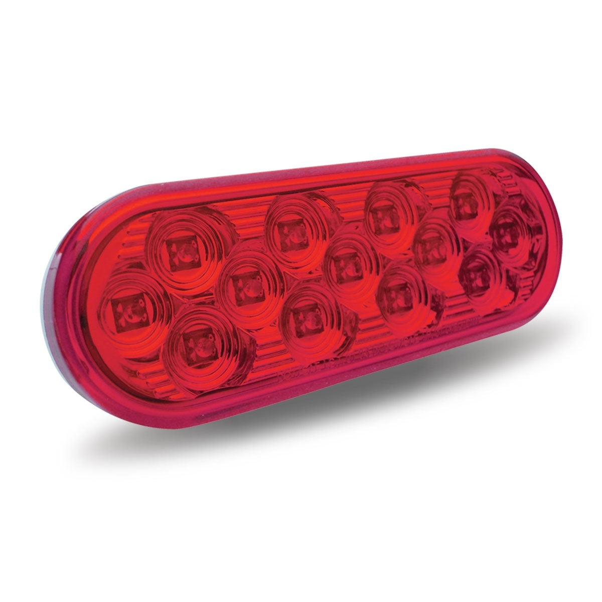 Red Stop, Turn & Tail LED Oval Mirror Light