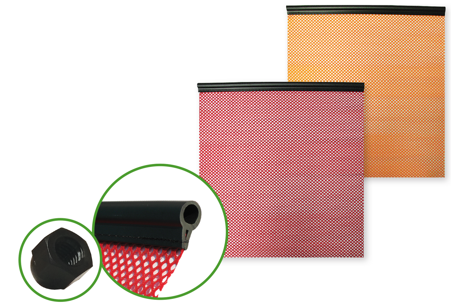 Replacement Flags for the EZ Mount Flag Assembly - Red Replacement Flag