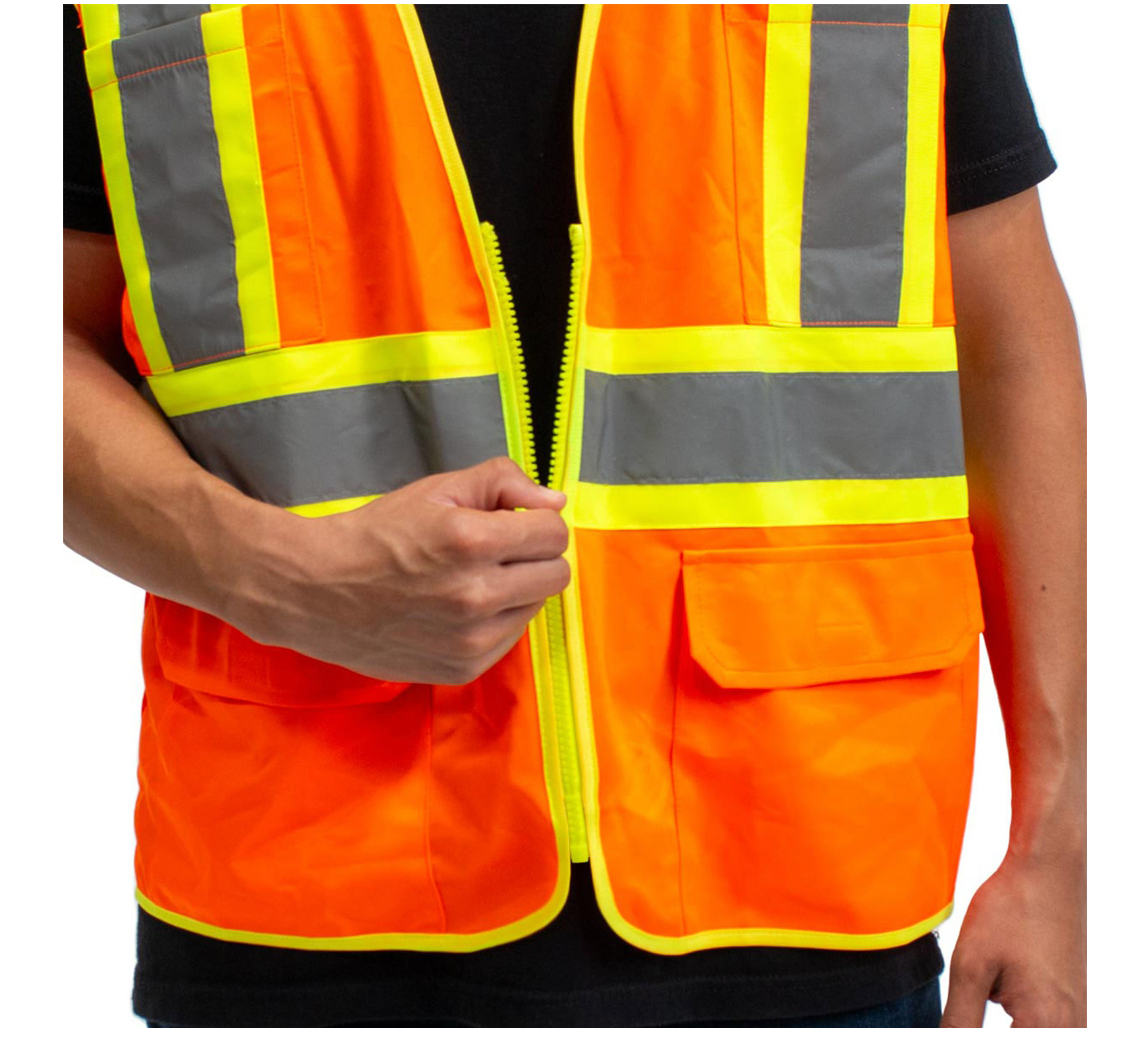 Riggear High Visibility Reflective Orange Safety Vest