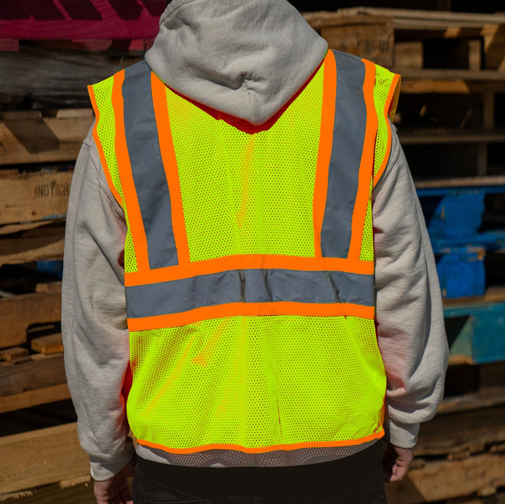 Riggear High Visibility Reflective Yellow Safety Vest