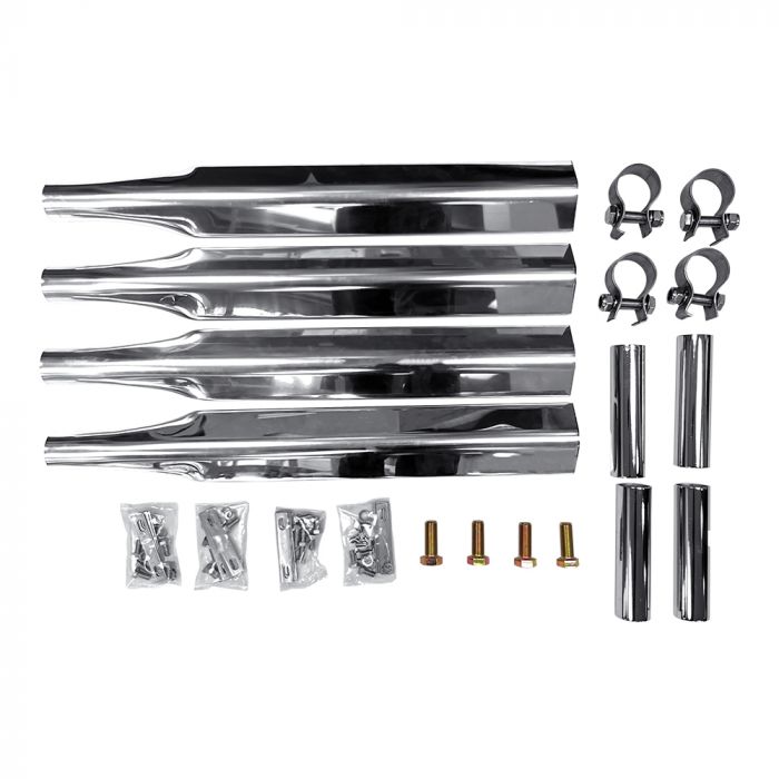 Single Axle Mounting Kit Stainless Steel Mirror Finish - Heavy Duty