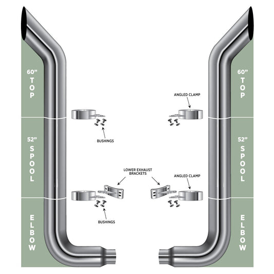 Stack Set 7" - 5" Bullhorn