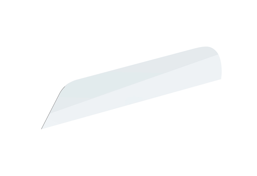 STAINLESS 6" CHOP TOP CHOPPED WINDOW TRIM FOR 2008-2017 FREIGHTLINER CASCADIA