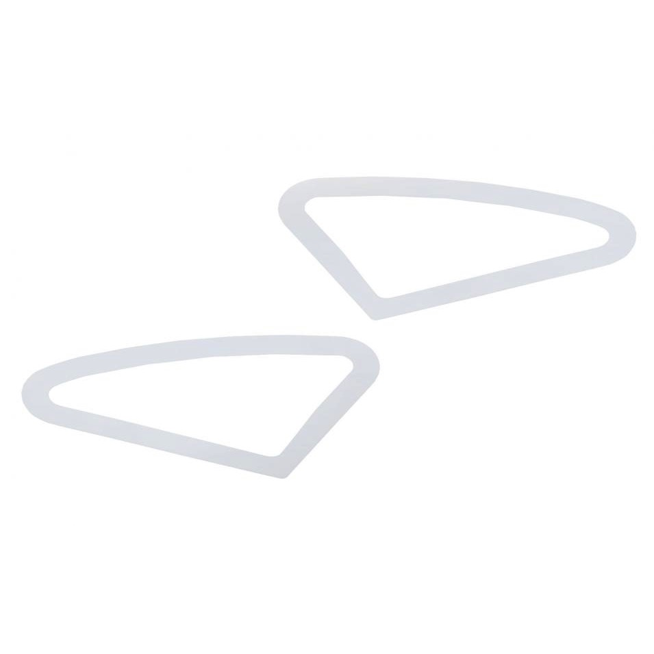 Stainless Kenworth T660 Fender Light Trim - Fenders