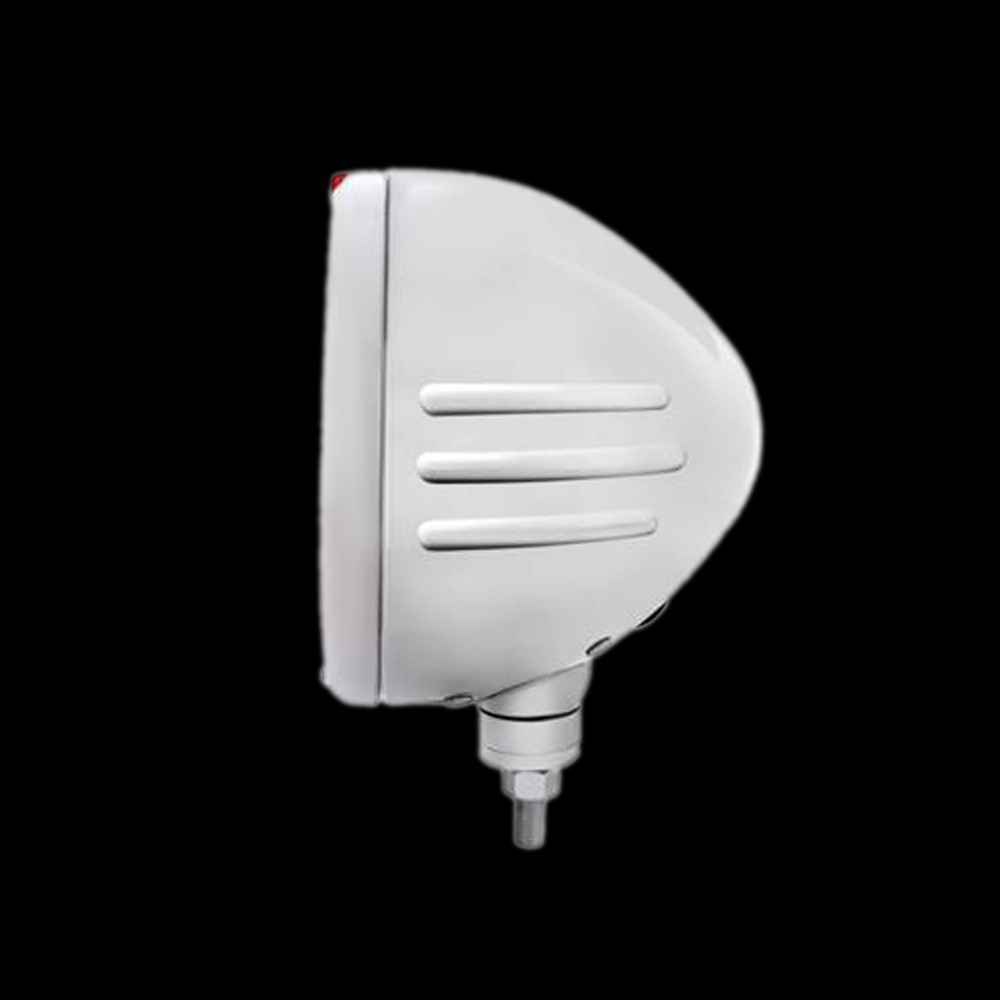 Stainless Steel Classic Embossed Stripe Headlight 6014 & Dual Mode LED