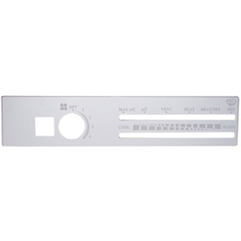 Freightliner Stainelss A/c Control Plate W/ Recirculate Opening - Cab Interior