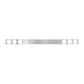 Stainless Steel One Piece Rear Light Bar with 4" (6) Round. 94"(L) x 6"(W) x 2-1/4"(D)