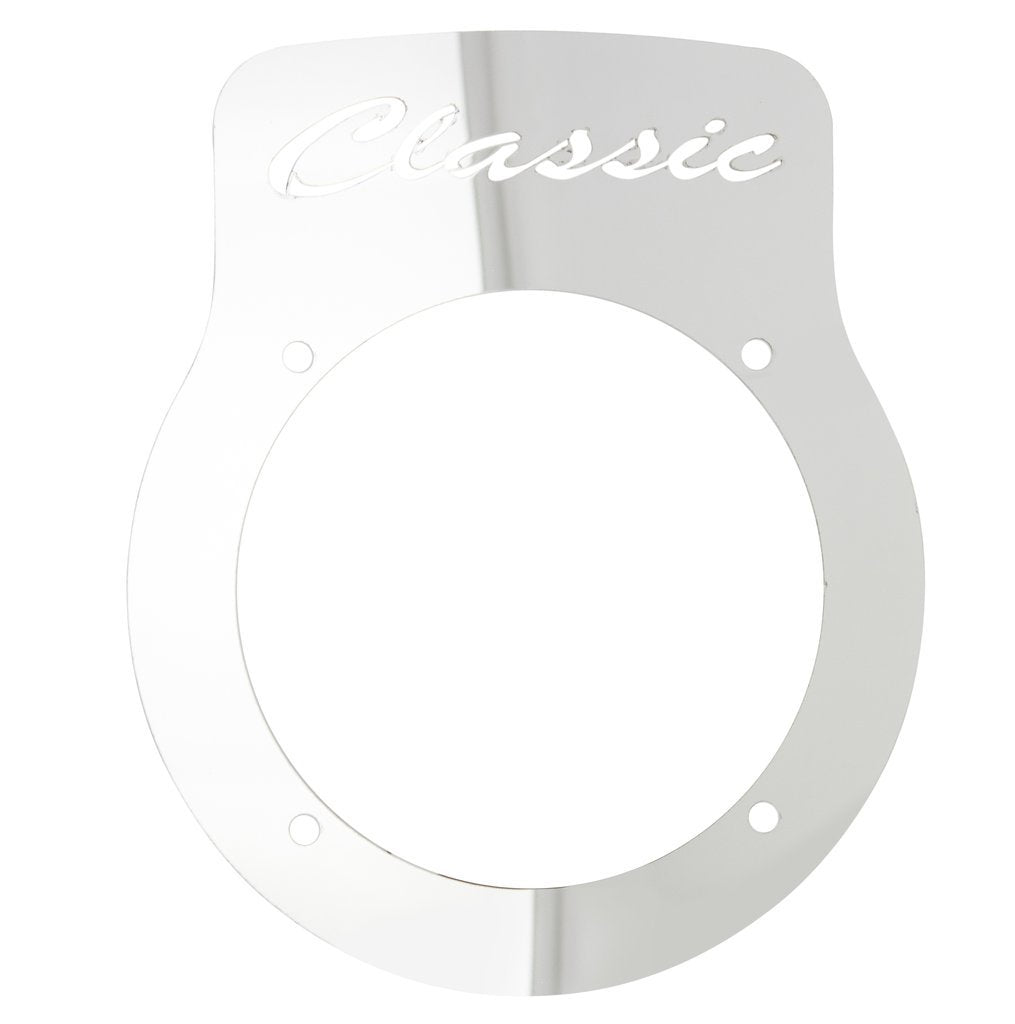 Stainless Steel Shift Base Cover for Freightliner Classic Models, Freightliner Logo Cut Out