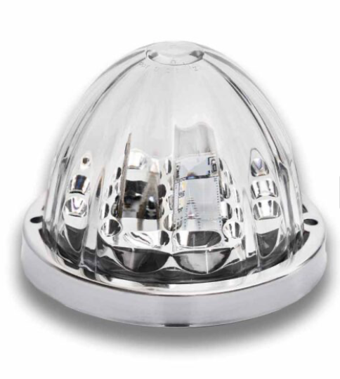 Star Burst Series Amber Clearance & Marker to Green Auxiliary Watermelon LED Light – 19 Diodes