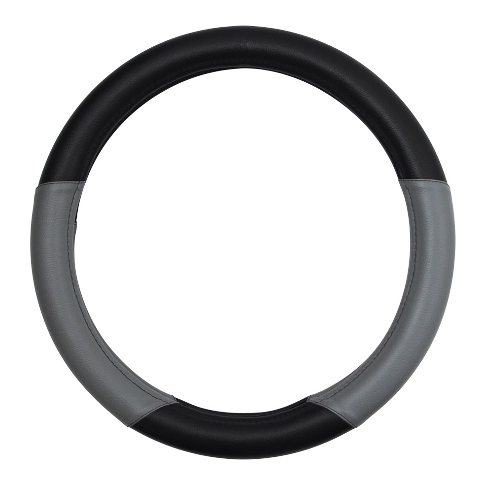 Steering Wheel Cover 18" - Commando (Grey/Black)