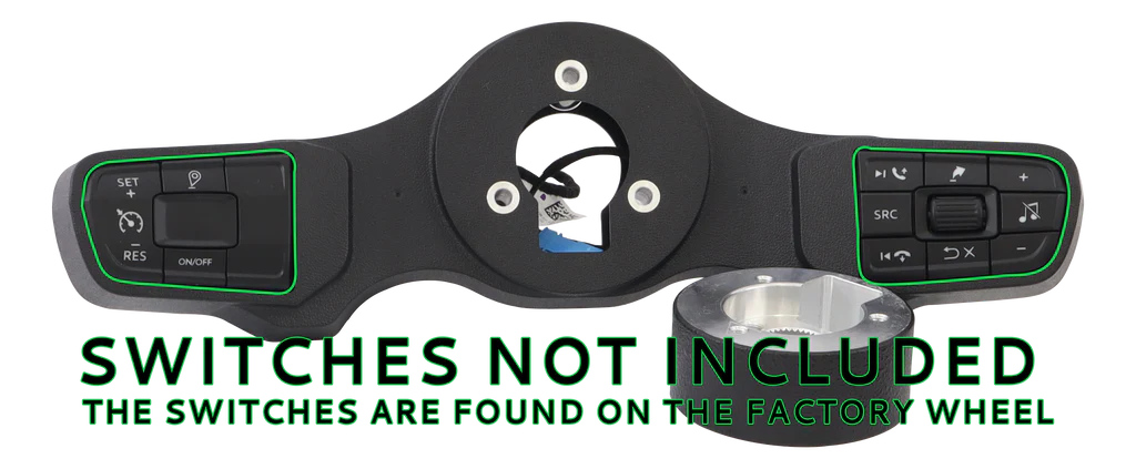 Switch Pad Gen 5 for 3-Hole Series 4-Spoke Wheel - 2021 and Up Peterbilt/Kenworth with Digital Dash, includes 839 Hub