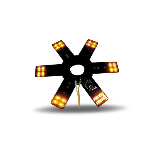 TLED-X1A - 8" Star LED for 15" Donaldson & Vortox Air Cleaners - Amber