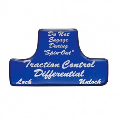 "Traction Control Differential" Switch Guard Sticker Only - Blue