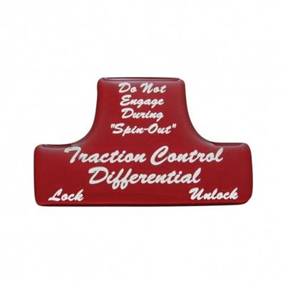 "Traction Control Differential" Switch Guard Sticker Only - Red