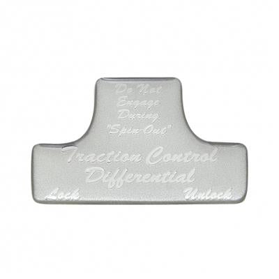"Traction Control Differential" Switch Guard Sticker Only - Silver