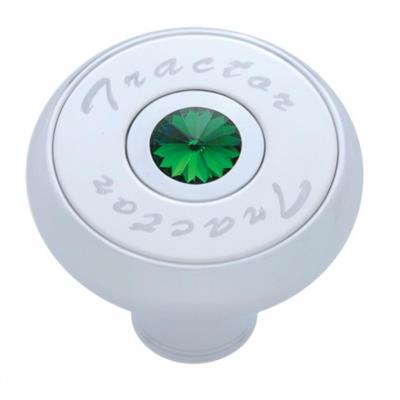 "Tractor" Deluxe Air Valve Knob - Green Crystal