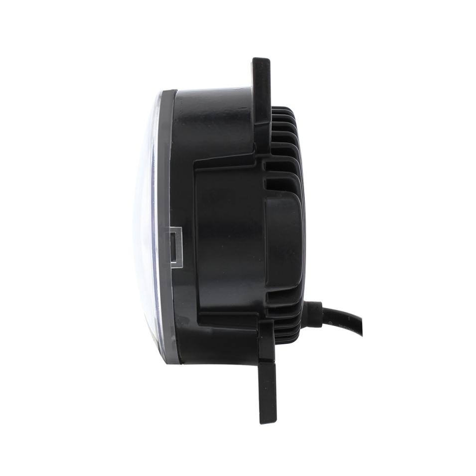 4 1/4 Black Round LED Fog Light with LED Position Light Bar for Peterbilt 579/587 & Kenworth T660 Series Lighting & Accessories