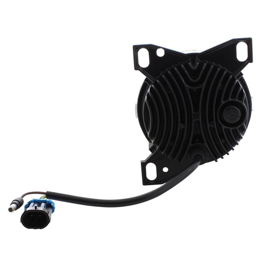 4 1/4 Black Round LED Fog Light with LED Position Light Bar for Peterbilt 579/587 & Kenworth T660 Series Lighting & Accessories