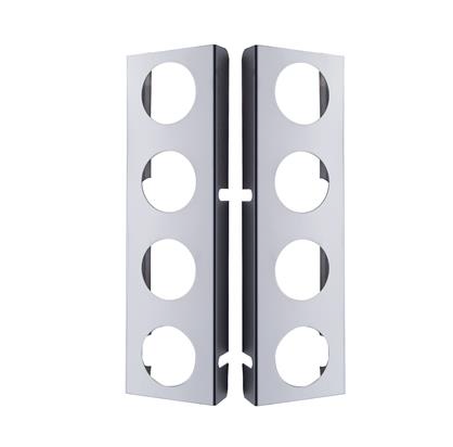 Truck City Chrome & Parts - 430 Stainless Steel Front Air Cleaner Bracket With Four 2" Round Light