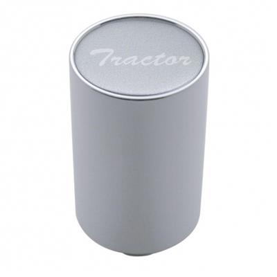 Truck City Chrome & Parts - Chrome Aluminum 3" Air Valve Knob W/ Glossy "Tractor" Sticker - Silver