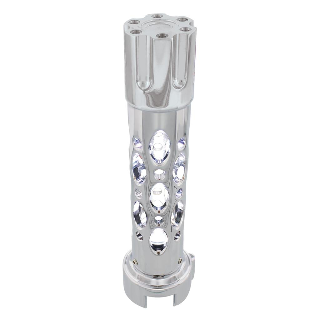 Truck City Chrome & Parts - Chrome ''Austin'' 13/15/18 Speed Gun Cylinder Gearshift Knob w/ High