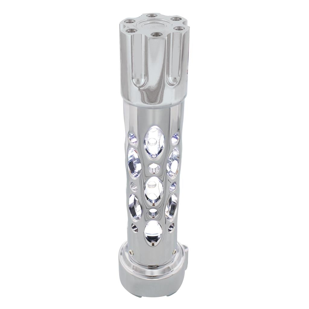 Truck City Chrome & Parts - Chrome ''Austin'' 9/10 Speed Gun Cylinder Gearshift Knob w/ High Power