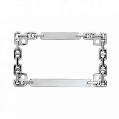 Truck City Chrome & Parts - Chrome Chain Motorcycle License Plate Frame
