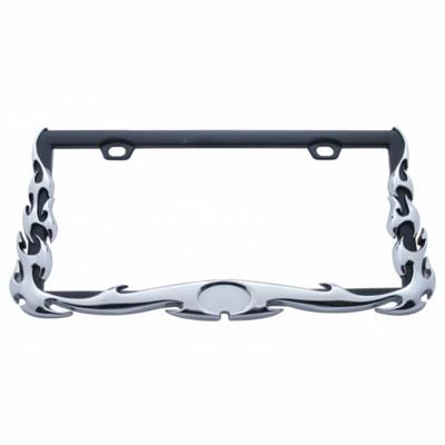 Truck City Chrome & Parts - Chrome Flame License Plate Frame