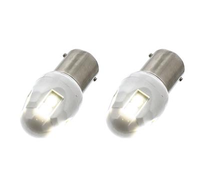 Truck City Chrome & Parts - High Power 8 LED 1156 Type Bulb - White (Card of 2)