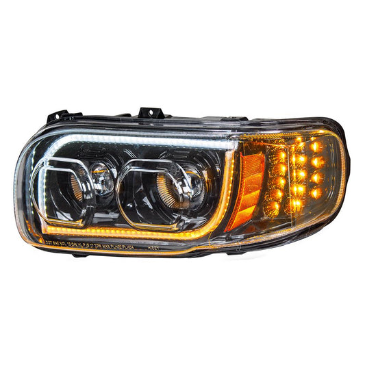 Truck City Chrome & Parts - High Power LED Blackout Headlight w/ LED Position Light & LED Turn