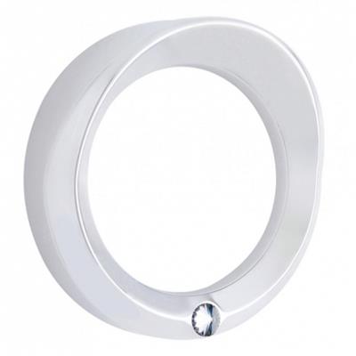 Truck City Chrome & Parts - Chrome Kenworth Speed/Tachometer Gauge Cover W/ Visor & Diamond - Clear