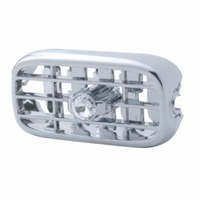 Truck City Chrome & Parts - Chrome Plastic 2006 + Peterbilt A/C Vent W/ Diamond - Clear
