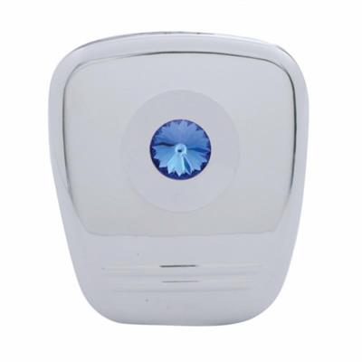 Truck City Chrome & Parts - Chrome Plastic 2006 + Peterbilt Diagnostic Cover W/ Diamond - Blue