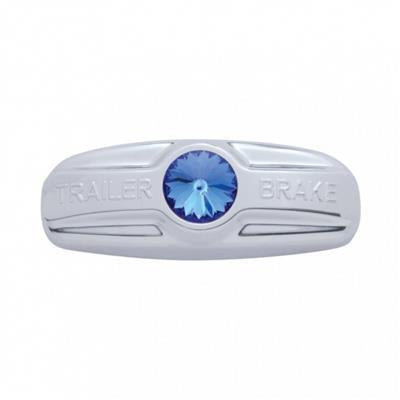 Truck City Chrome & Parts - Chrome Plastic Freightliner Trailer Brake Handle Cover W/ Diamond - Blue