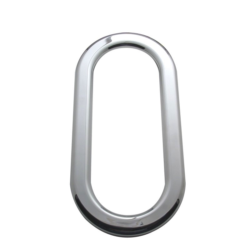 Chrome Plastic Pb Exterior Oval Window Cover/adhesive - Cab