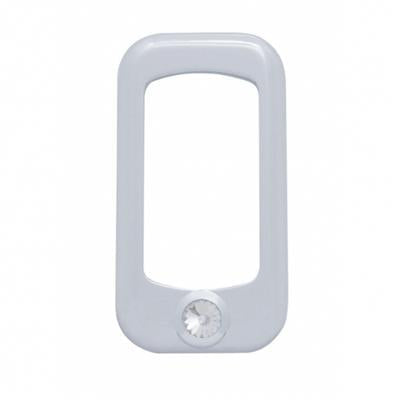 Truck City Chrome & Parts - Chrome Plastic Rocker Switch Trim W/ Diamond - Clear