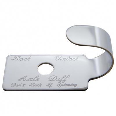 Truck City Chrome & Parts - Stainless Steel Peterbilt 379 "Axle Differential" Switch Guard