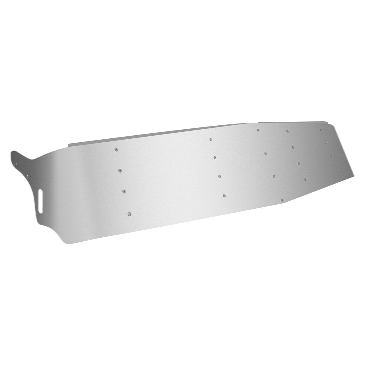 Visor 15" Stainless Steel Flat Top Freightliner Classic / FLD - Cab Mounted Mirrors (1991+)