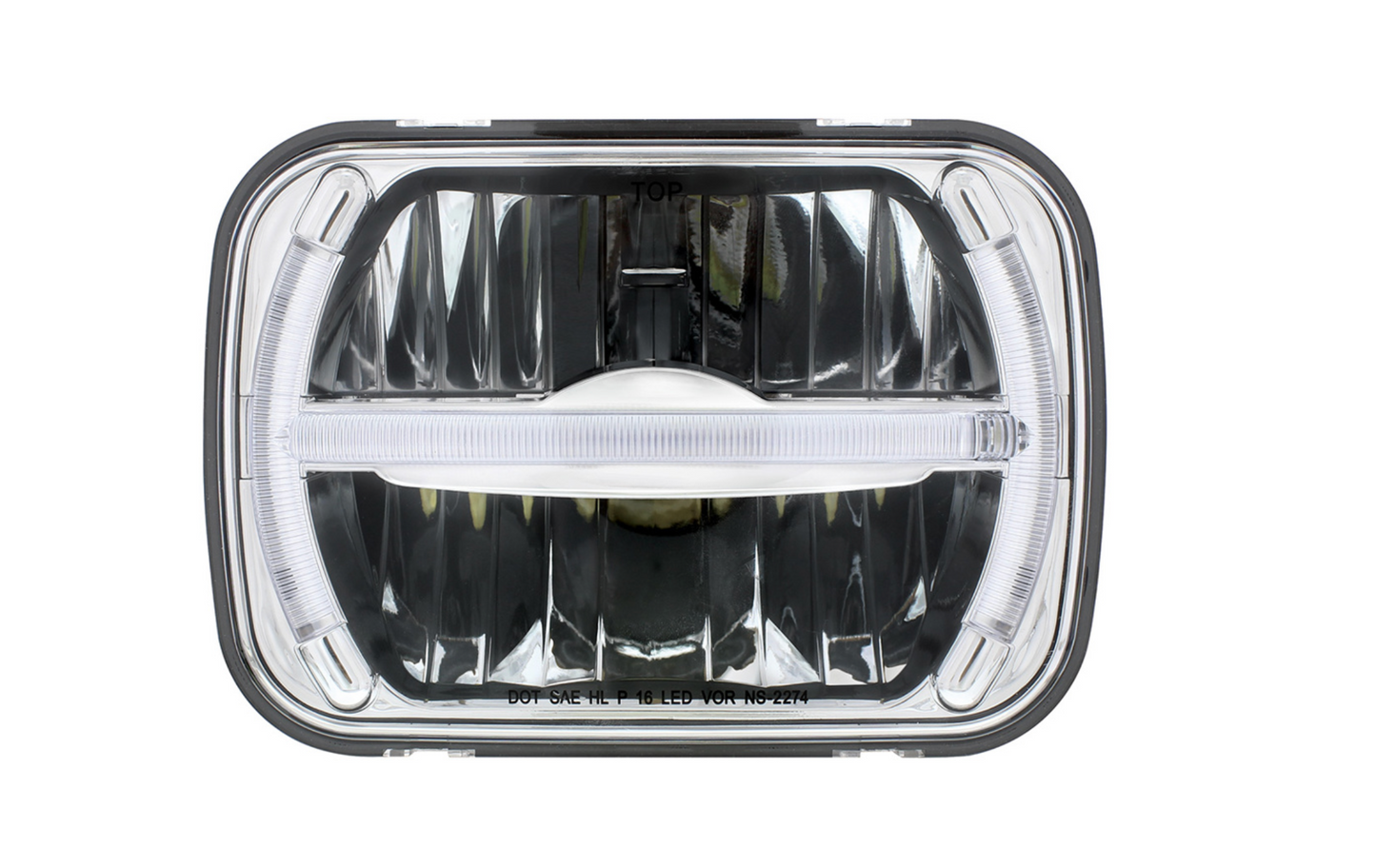 ULTRALIT - 7 LED 5" X 7" RECTANGULAR HEADLIGHT WITH LED LIGHT BAR