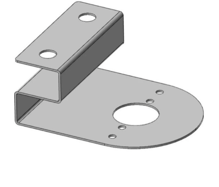 Universal Frame Bracket for Watermelon Light Hole - 90° Angled Style Facing Down