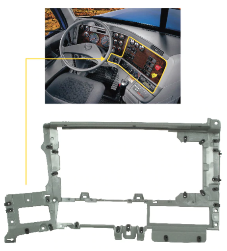 US15-46601- Gray Dash Panel ‘Skeleton’ (Located Right Hand Of Steering) Replaces fits Freightliner Century, Columbia