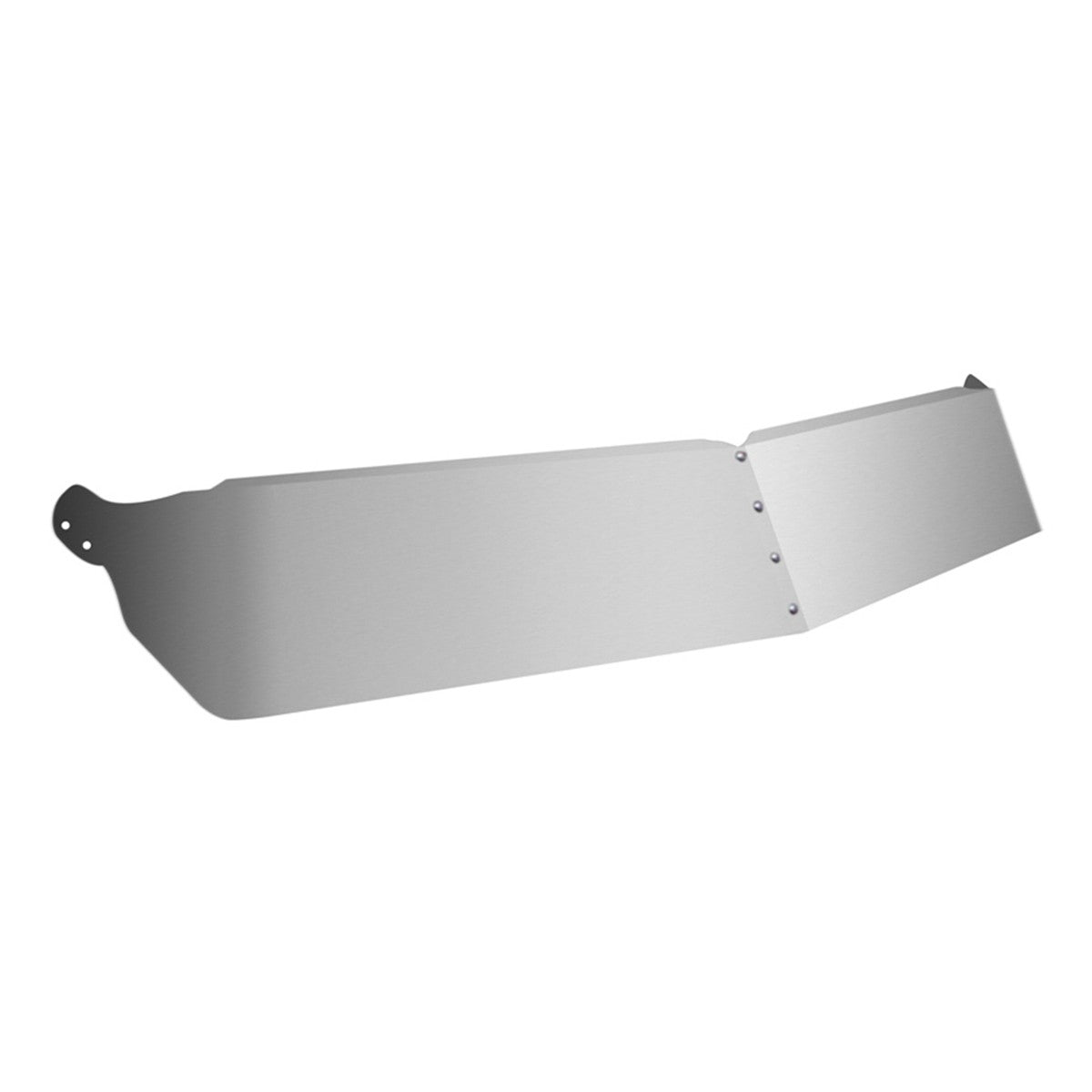 Visor 11" Stainless Steel Kenworth W900 C500 T600 T800 Flat Glass (1998-2006)