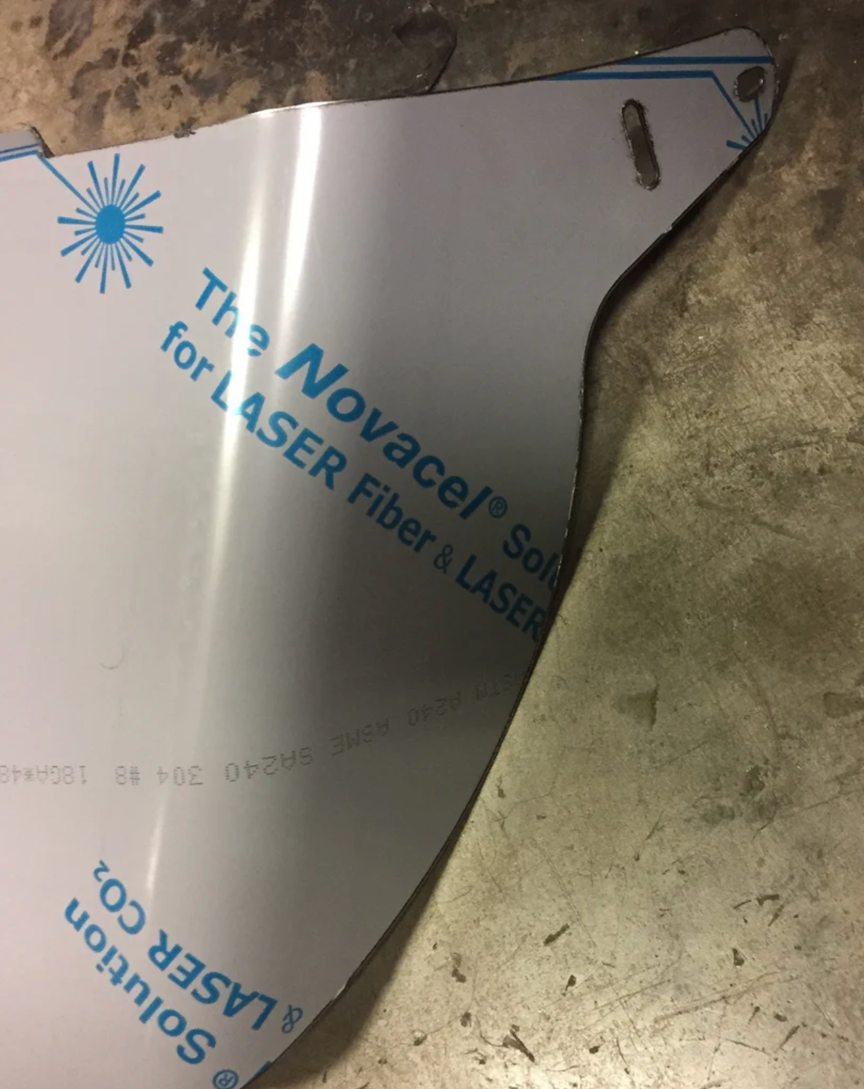 Visor 12" - 14" "V" Style w/ 8 Hidden Light Holes Kenworth T800/T600 Curve Windshield - Stainless Steel