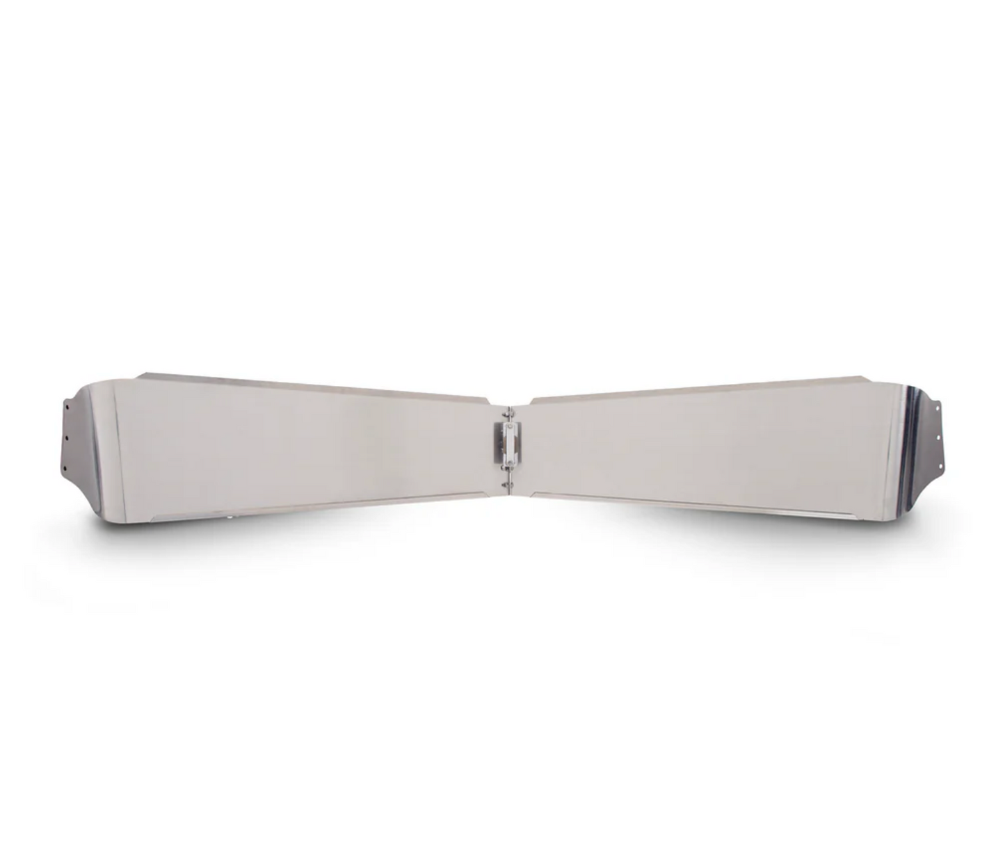 Visor 13” - 8.5" Freightliner FLD Flat Top Bowtie Plain Stainless Steel