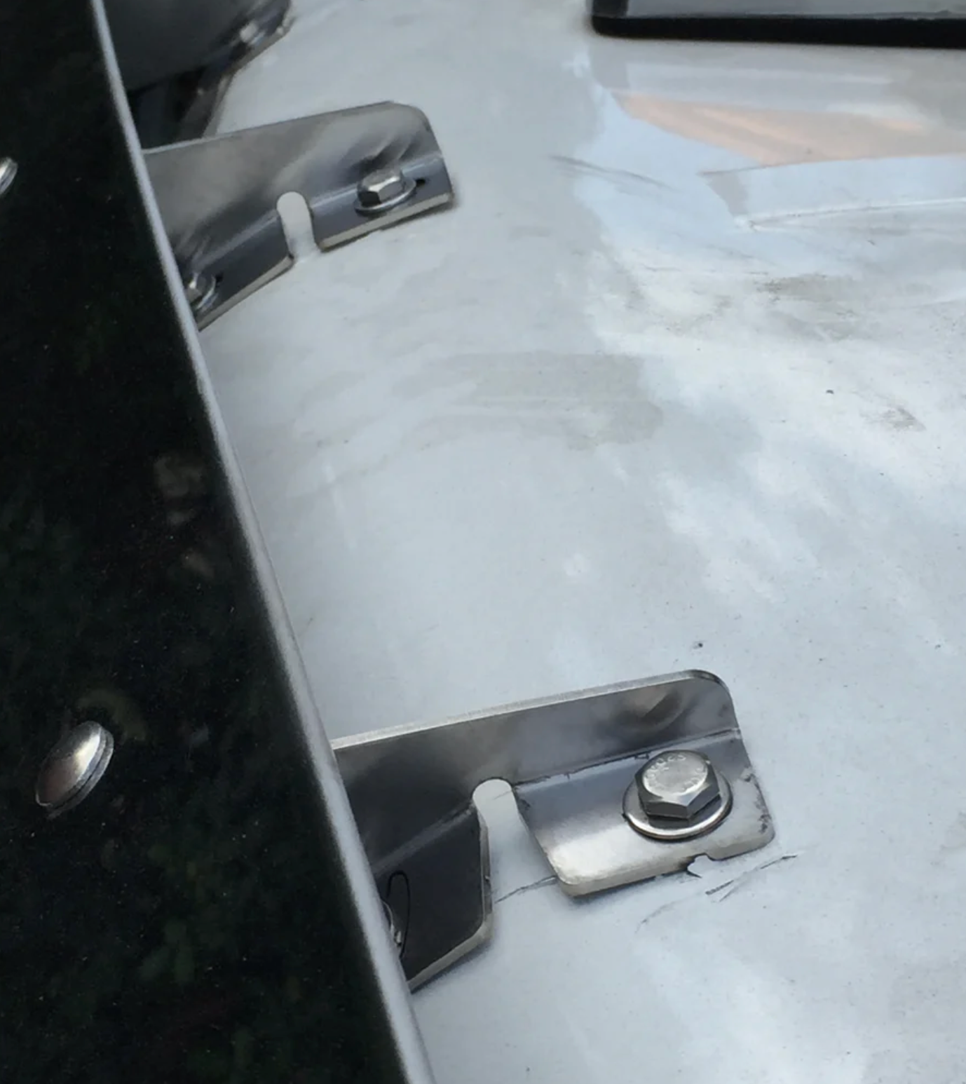 Visor 13" Vision / Granite Flat Top Model Cv713 CV, GU, CL, CH, CT, CX (2002-2013) Replaces Factory Fiberglass - Stainless Steel