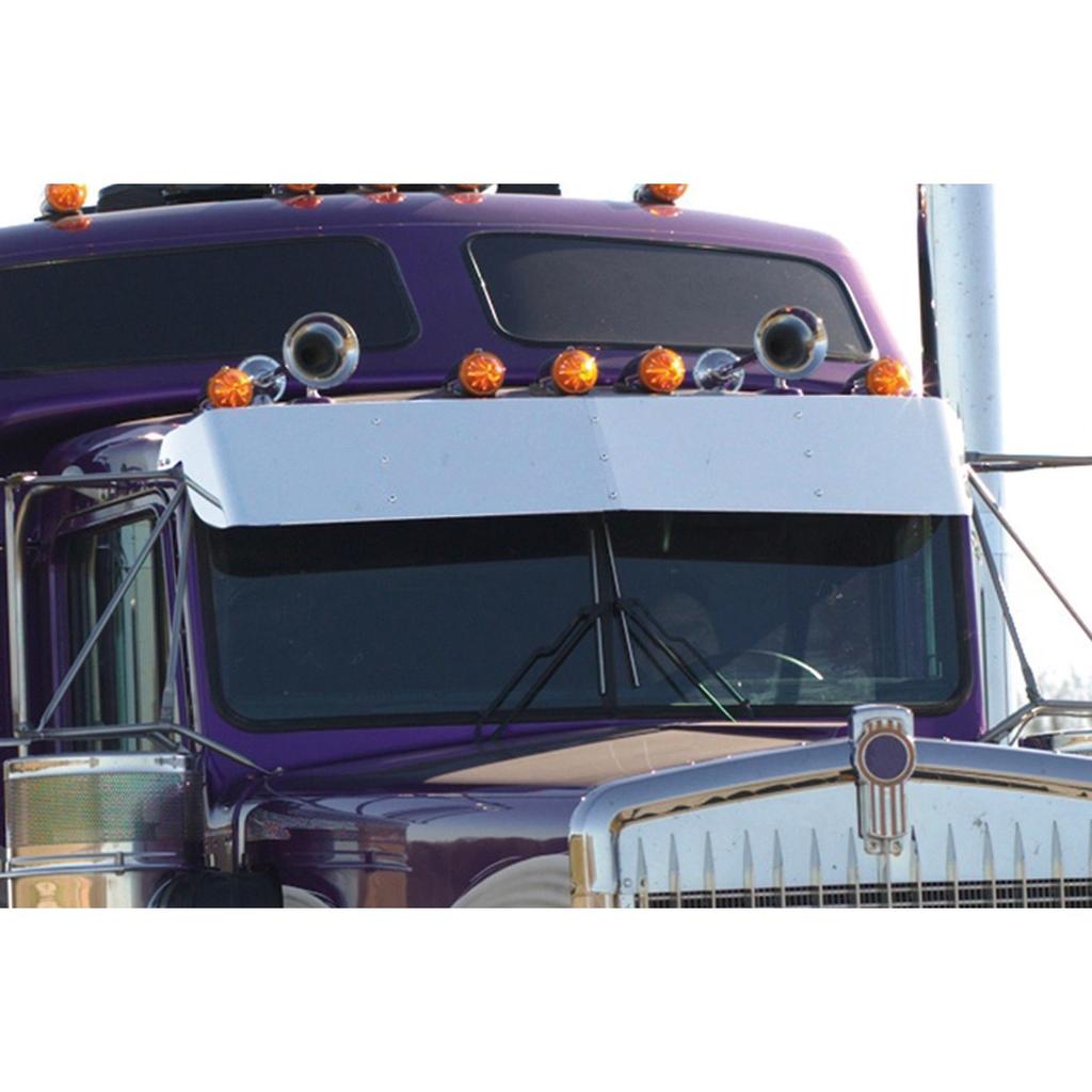 Sunvisor Drop 15 Fits Kenworth W900 T800 Flat Glass (1998 - 2006) - Truck Visor