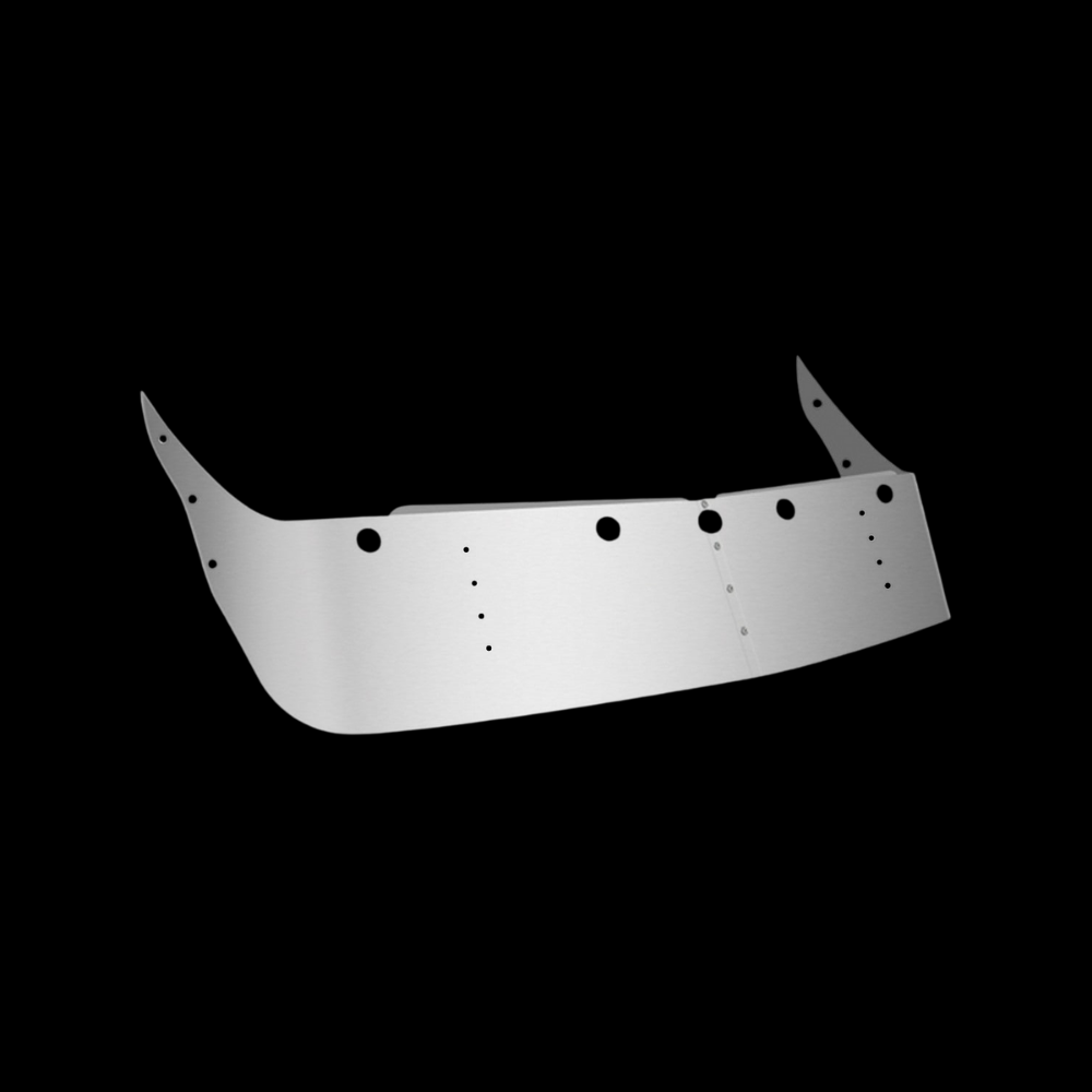 Visor 16" Stainless Steel Mid Roof Freightliner Century - 5 2" Holes