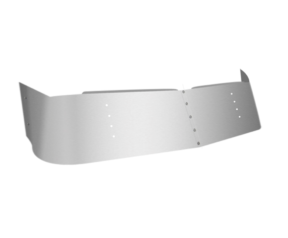Visor 16" Stainless Steel Mid Roof Freightliner Columbia & Century Class (2004-) & Coronado (2003+)