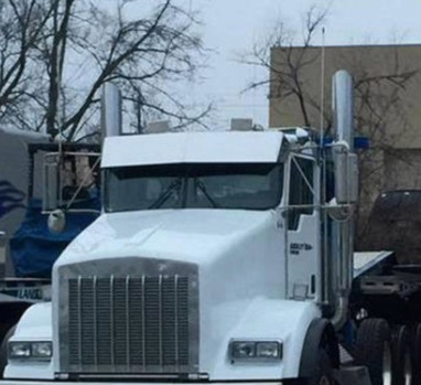 Visor Drop 13" Fits Kenworth with Factory Fiberglass Visor. Curved Glass